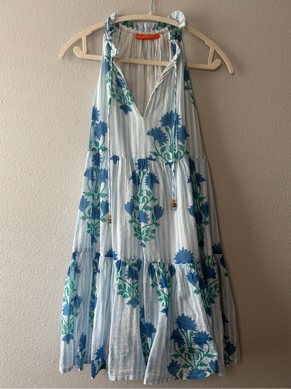 OLIPHANT SLEEVELESS TIERED MINI DRESS WOMENS XS